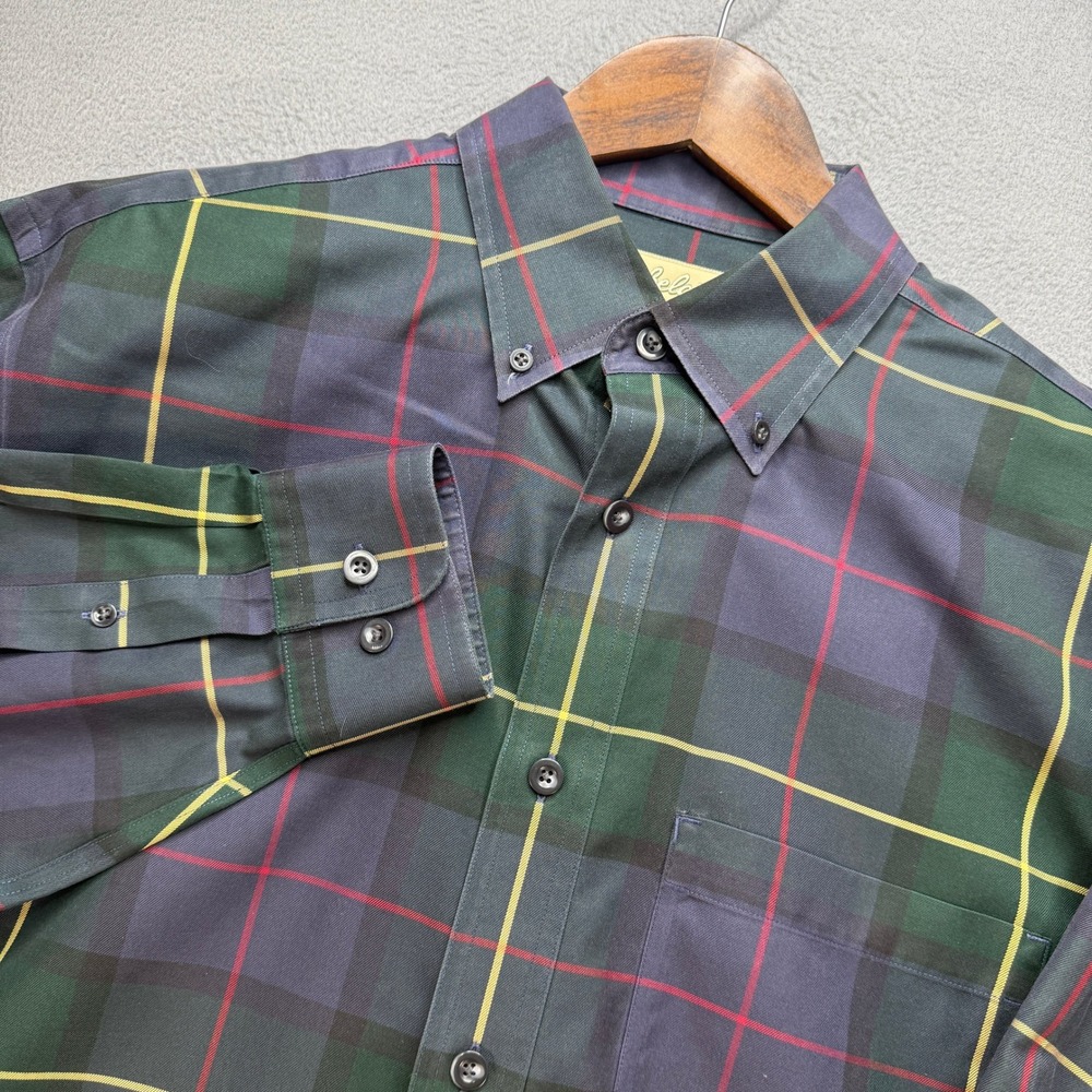 Cabela's Outfitter Series Button Down Shirt Mens M Multicolor Cotton Plaid Work